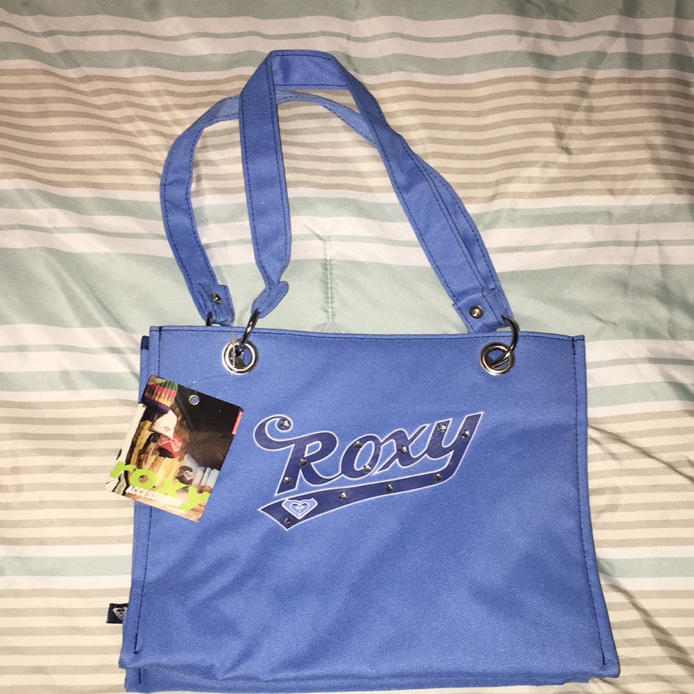 Roxy should bag with rhinestone decal front.